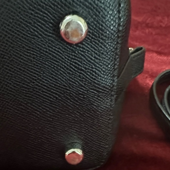 Coach Black Studded Satchel Bag - Picture 5 of 10